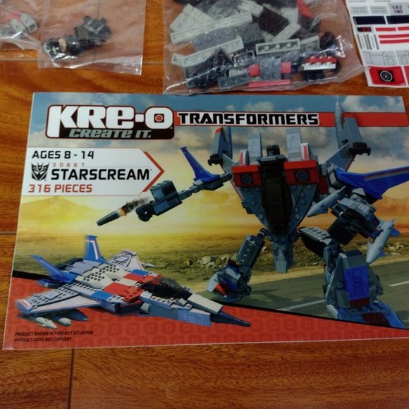 Hasbro KRE-O Transformers Starscream Open Box Building Set - Picture 7 of 7